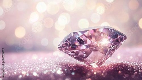 shiny crystal on abstract backgrounnd, luxury jewelry stonne on luxury background, luxury diamond, shining diamond  photo