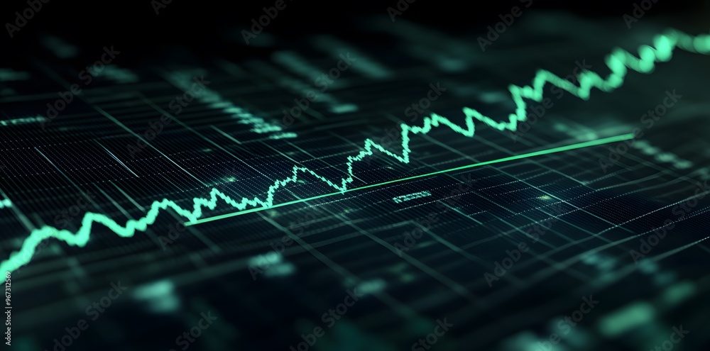 Fototapeta premium Financial Growth and Fluctuation