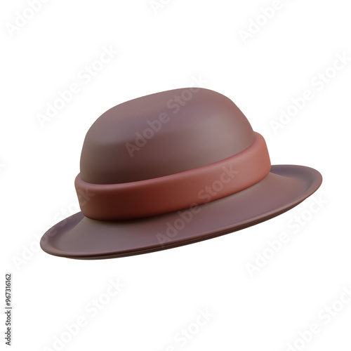 3D Detective Hat Model British Theme