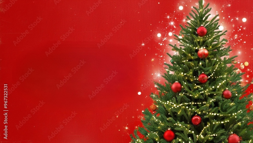 A vibrant, festive Christmas background featuring a majestic, snow-dusted xmas tree adorned with radiant, multi-colored ornaments and garlands, generative ai A vibrant, festive Christmas background featuring a majestic, snow-dusted xmas tree adorned with radiant, multi-colored ornaments and garlands, generative ai