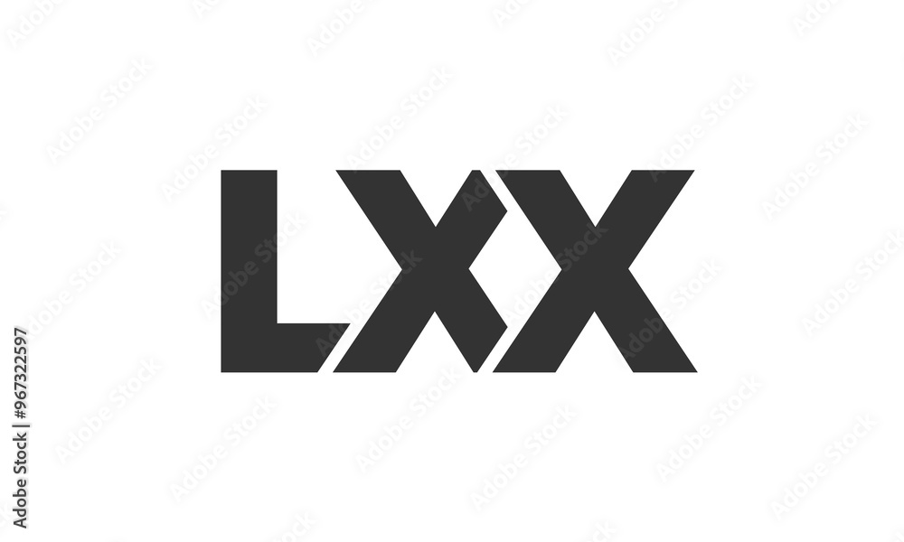 LXX logo design template with strong and modern bold text. Initial based vector logotype featuring simple and minimal typography. Trendy company identity. LXX logo design template with strong and modern bold text. Initial based vector logotype featuring simple and minimal typography. Trendy company identity.