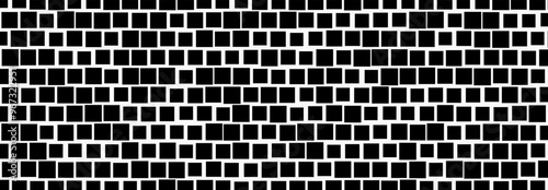 Abstract, Geometric, Lines, pattern, circle, square, Illustration, vector, alternating overlapping, symmetrical, orderly arrangement background, black and white, banner, website, template, dark.