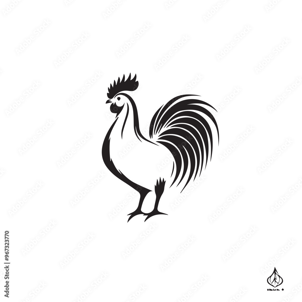 Rooster in cartoon, doodle style . Image for t-shirt, web, mobile apps and ui. Isolated 2d vector illustration in logo, icon, sketch style, Eps 10, black and white. AI Generative Rooster in cartoon, doodle style . Image for t-shirt, web, mobile apps and ui. Isolated 2d vector illustration in logo, icon, sketch style, Eps 10, black and white. AI Generative