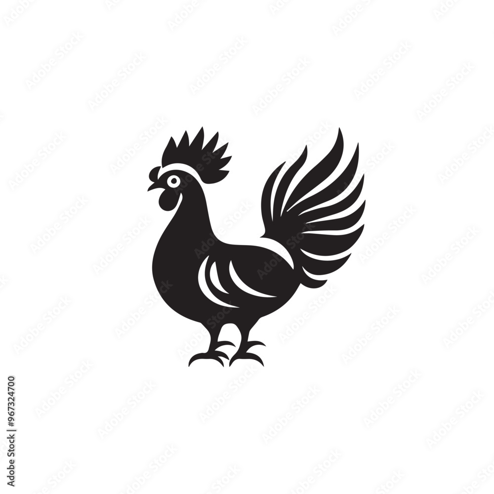 Rooster in cartoon, doodle style . Image for t-shirt, web, mobile apps and ui. Isolated 2d vector illustration in logo, icon, sketch style, Eps 10, black and white. AI Generative Rooster in cartoon, doodle style . Image for t-shirt, web, mobile apps and ui. Isolated 2d vector illustration in logo, icon, sketch style, Eps 10, black and white. AI Generative