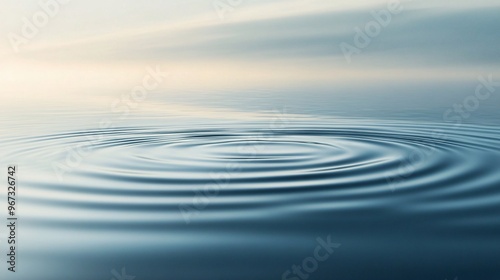 Calm Coastal Water with Gentle Ripples and Soft Reflections