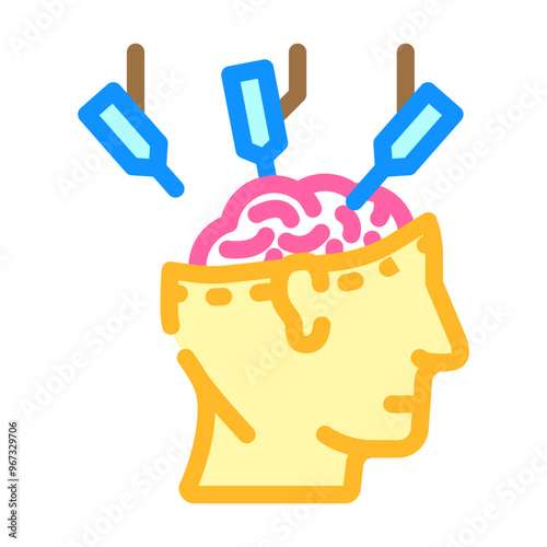 neurosurgery surgery color icon vector. neurosurgery surgery sign. isolated symbol illustration