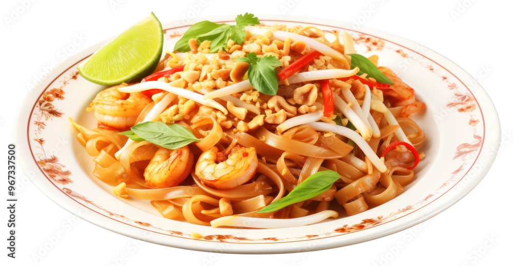 PNG Pad thai noodle pasta plate. PNG Pad thai noodle pasta plate.