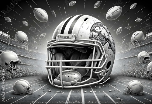 american football helmet photo