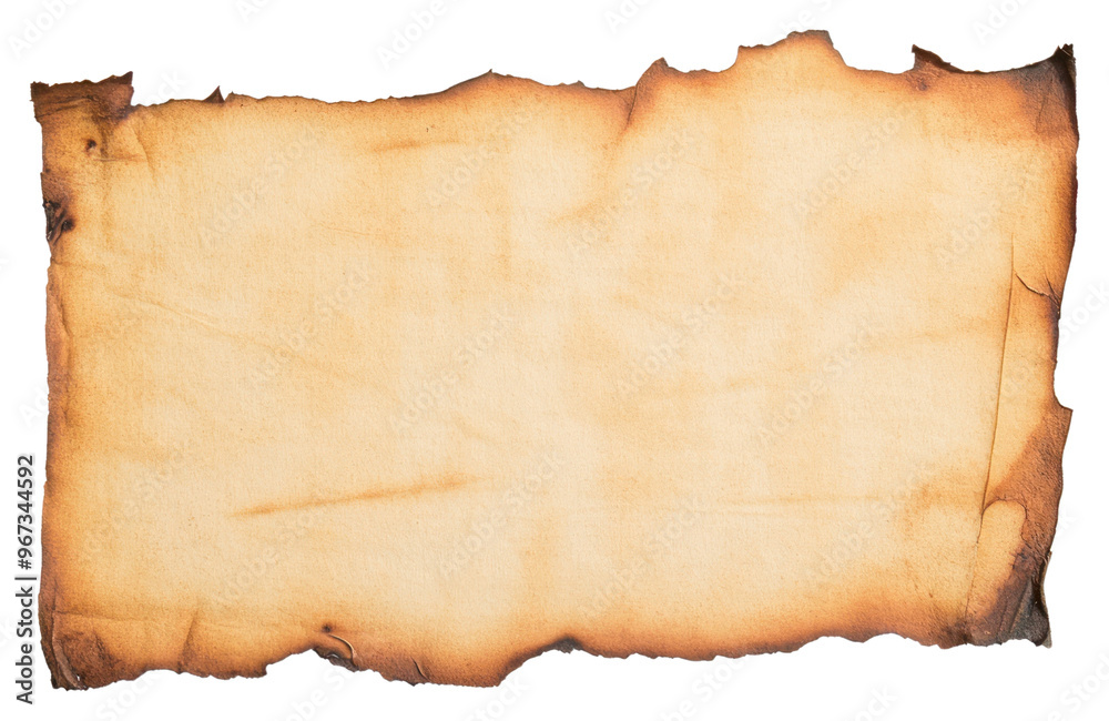 PNG Brown paper with burned background document scroll. PNG Brown paper with burned background document scroll.