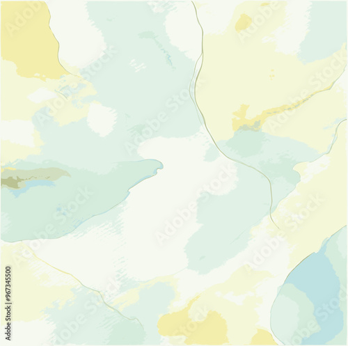 Yellow-Blue-Green Water Color Splash