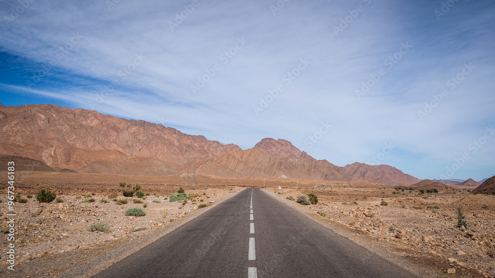 The desert landscape of Southern Morocco The desert landscape of Southern Morocco