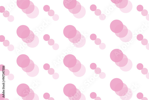 円素材の幾何学背景　ピンク