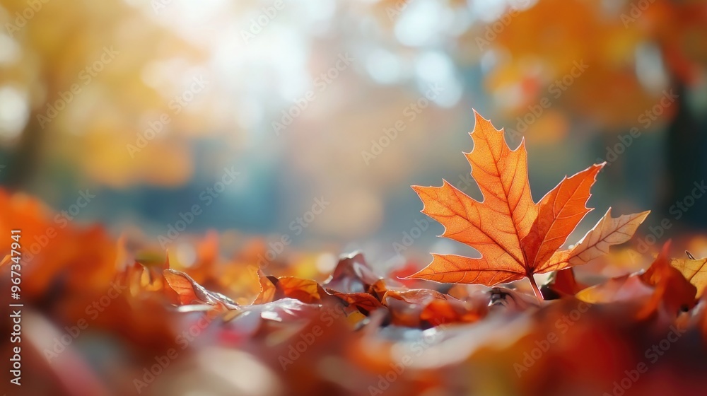 Autumn maple leaves background, fall backdrop Autumn maple leaves background, fall backdrop