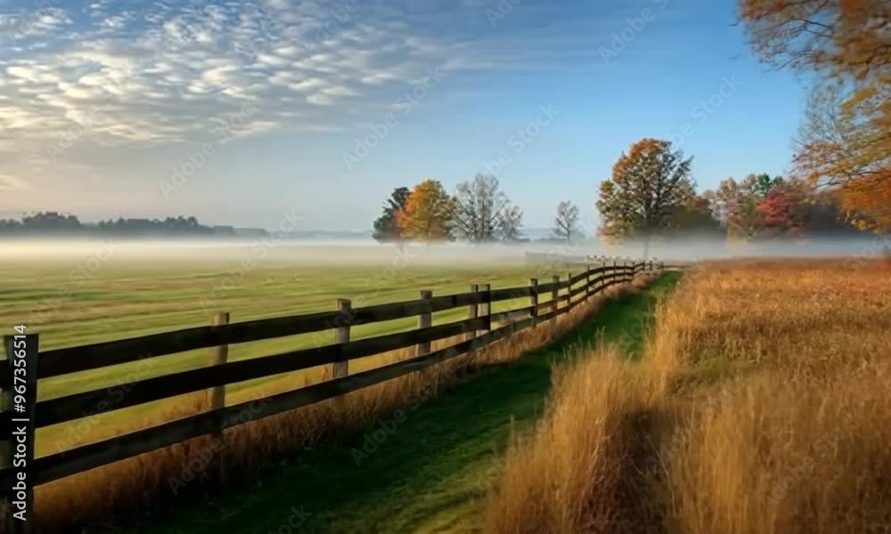 Foggy Autumn Morning Landscape Foggy Autumn Morning Landscape