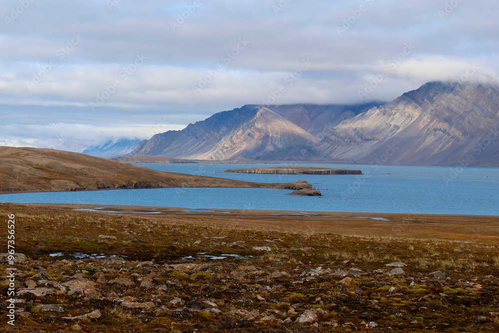 Landscape in the realm of Bamsebu in Svalbard Landscape in the realm of Bamsebu in Svalbard