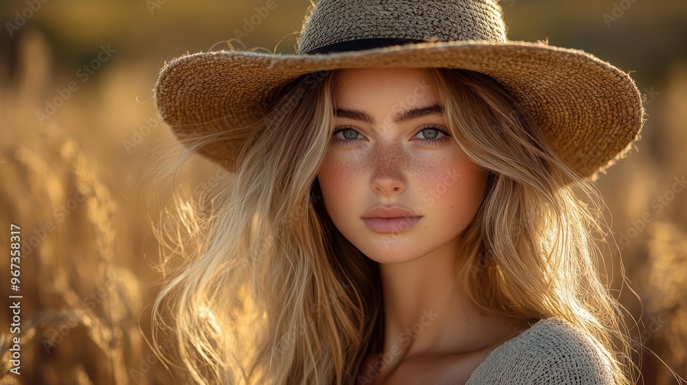 rural portrait of young female farmer golden hour lighting weathered wooden fence vast countryside backdrop authentic and earthy aesthetic rural portrait of young female farmer golden hour lighting weathered wooden fence vast countryside backdrop authentic and earthy aesthetic
