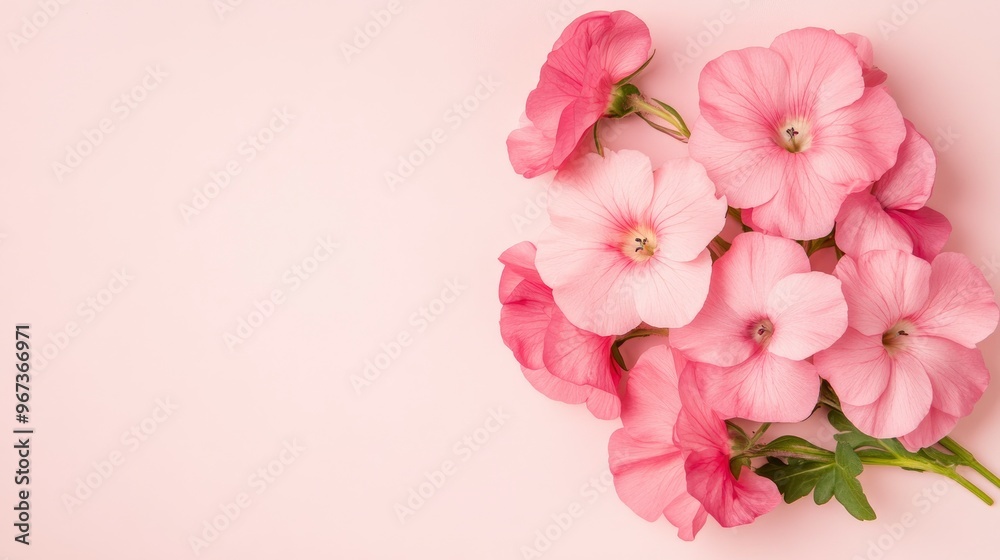 Delicate Pink Flowers on a Soft Background Delicate Pink Flowers on a Soft Background