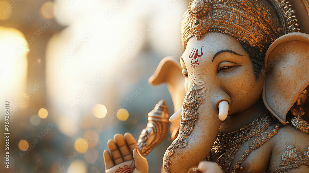 Fototapeta premium beautiful statue of lord ganesha