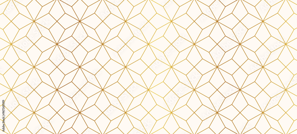 Fototapeta premium 幾何学 抽象 ひし形 星 和風 レトロ 背景