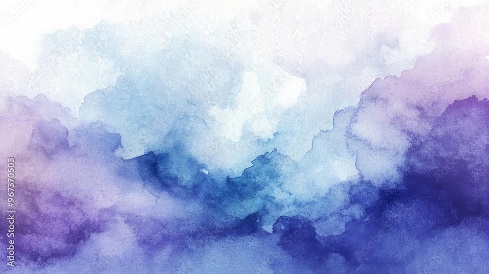 A serene watercolor background featuring soft hues of purple and blue, perfect for design projects and artistic creations. A serene watercolor background featuring soft hues of purple and blue, perfect for design projects and artistic creations.
