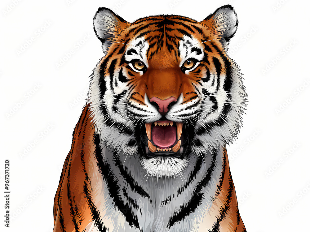 Fototapeta premium detailed illustration of a Tiger