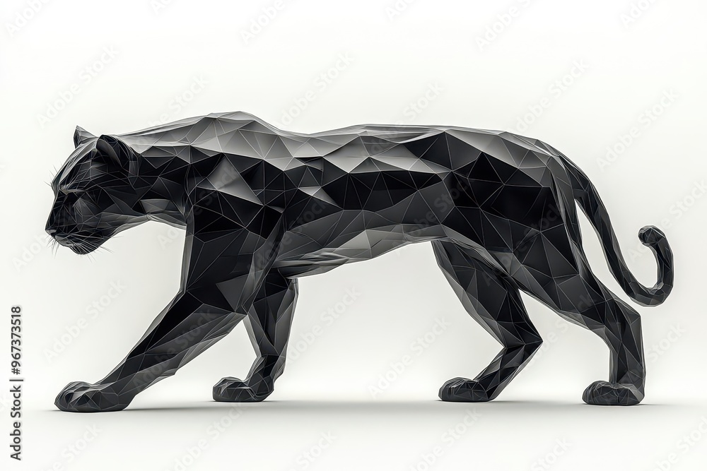 sleek geometric panther design in bold monochrome sharp angles and smooth curves create dynamic modern aesthetic stylized feline form exudes power and elegance sleek geometric panther design in bold monochrome sharp angles and smooth curves create dynamic modern aesthetic stylized feline form exudes power and elegance