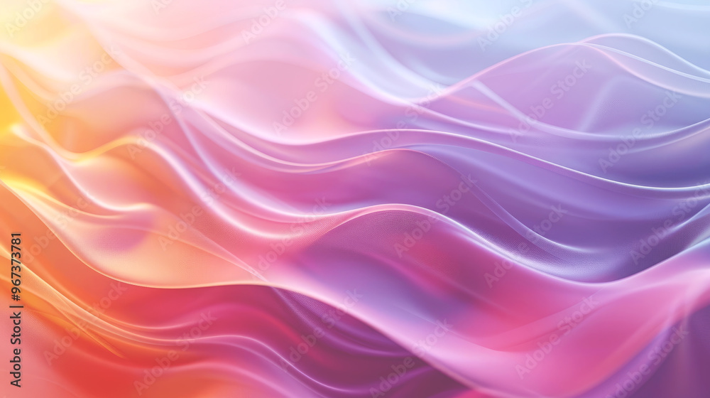 Fototapeta premium Abstract silk fabric with elegant fluidity.