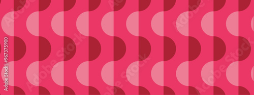 50s Mid Century Modern Seamless Pattern, Vector Pattern