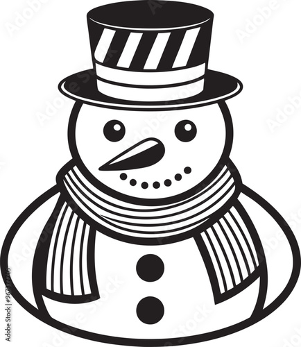 snowman in a hat