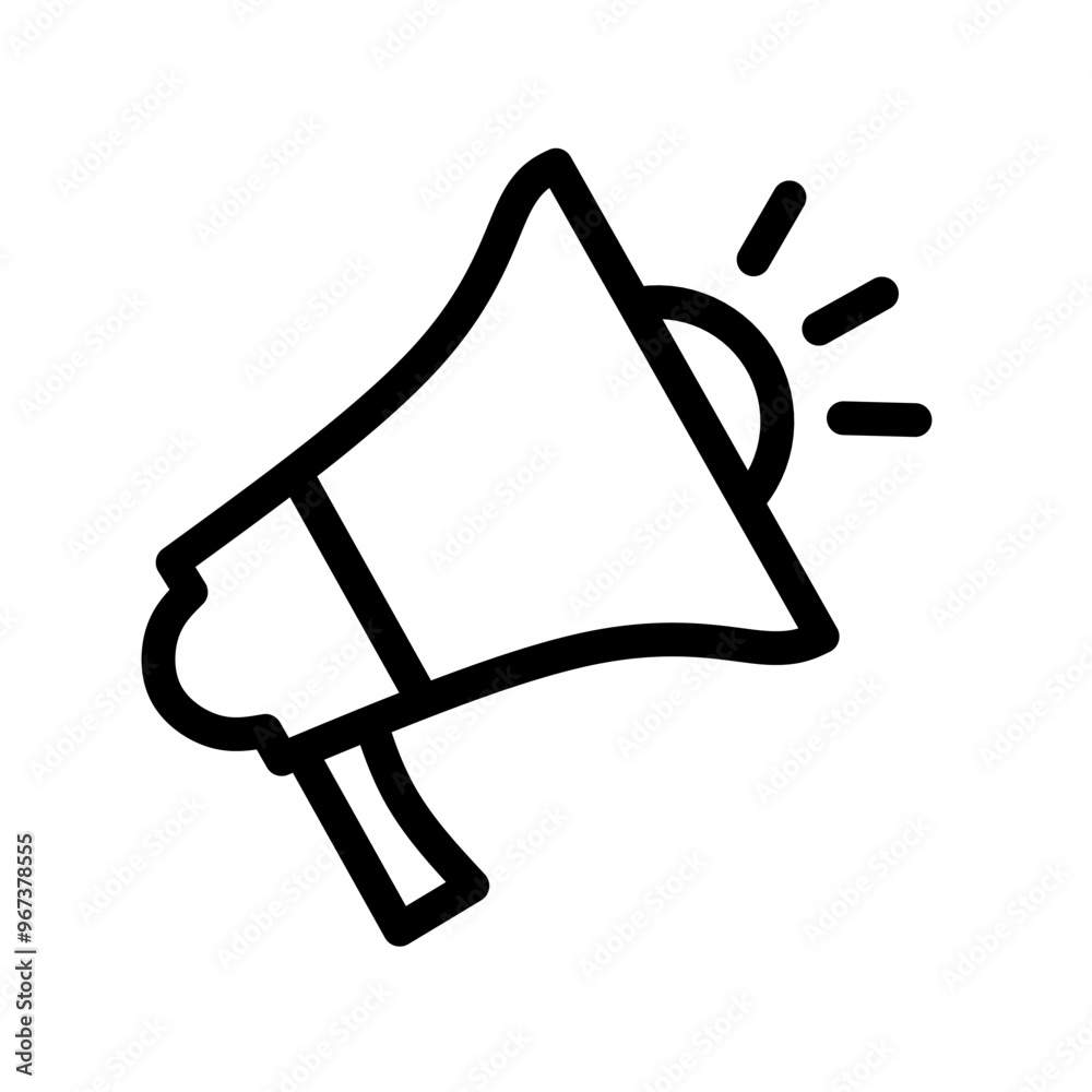 megaphone icon vector on white background. announcement icon. loudspeaker icon megaphone icon vector on white background. announcement icon. loudspeaker icon