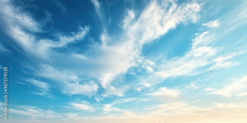 Blue sky cloud gradient light white background. Beauty dummer clear cloudy in sunshine calm bright winter air bacground. environment day horizon skyline view spring