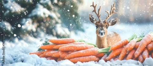 Carrots for Reindeer Holiday quotes ideal for scrapbooking children s projects stationery festive apparel and home decoration photo