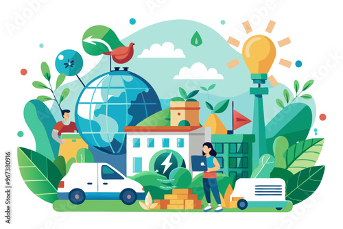 Eco-Friendly Sustainable Living Community