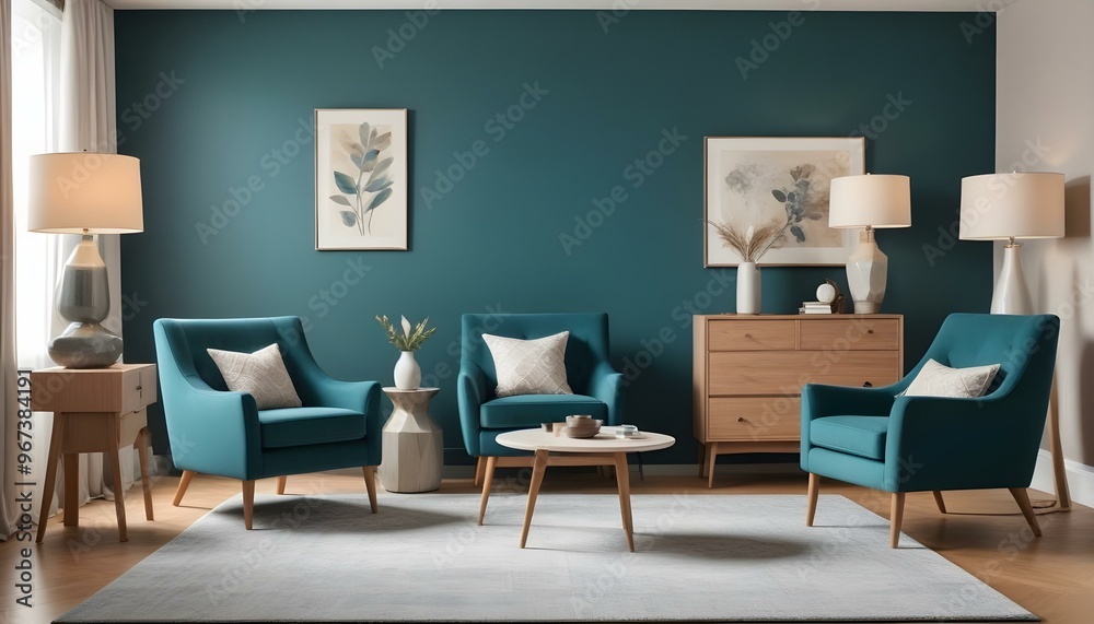 Interior living room with white sofa . 3D rendering. Interior living room with white sofa . 3D rendering.