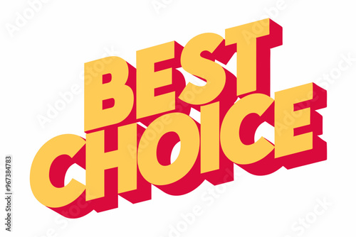 Best choice vector illustration