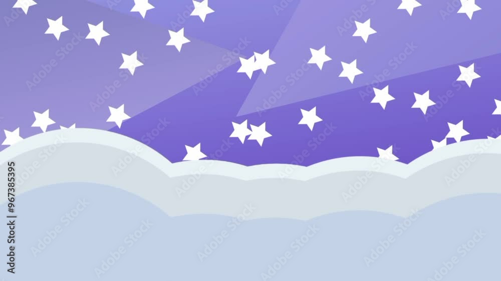 christmas background with snowflakes and cloud animation christmas background with snowflakes and cloud animation