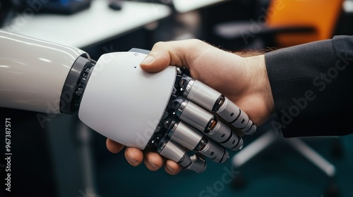 Human and Robot Handshake