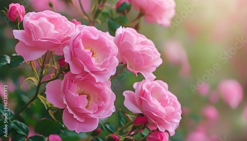 Delicate pink rose petals creating an inviting and serene backdrop