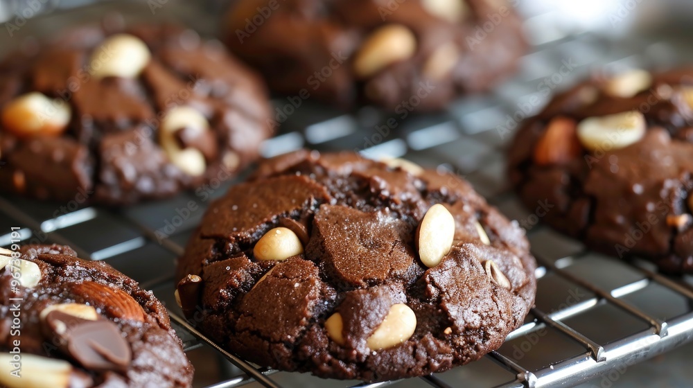 Chocolate almond butter cookies Chocolate almond butter cookies