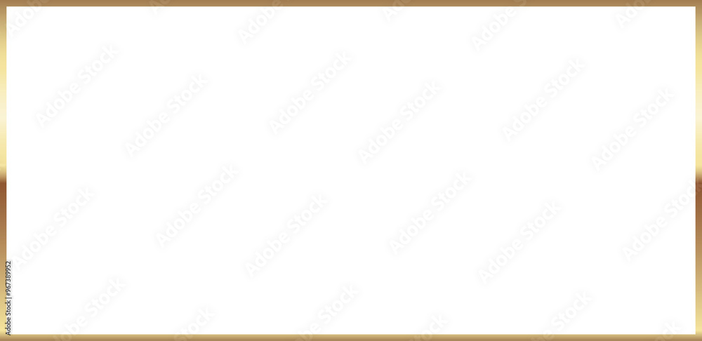 Gold Rectangle Aesthetic Metallic Frame. Classic Decoration. Golden Foil Border. Gold Rectangle Aesthetic Metallic Frame. Classic Decoration. Golden Foil Border.