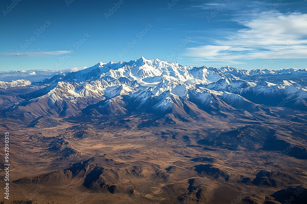 Fototapeta premium High rocks in mountain valley during sunrise. Natural summer landscape