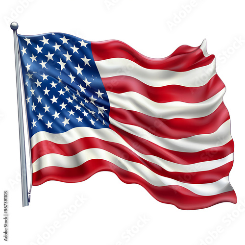 Wallpaper Mural a picture of the American flag  Torontodigital.ca
