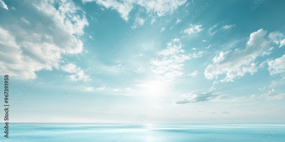Blue sky cloud gradient light white background. Beauty dummer clear cloudy in sunshine calm bright winter air bacground. environment day horizon skyline view spring