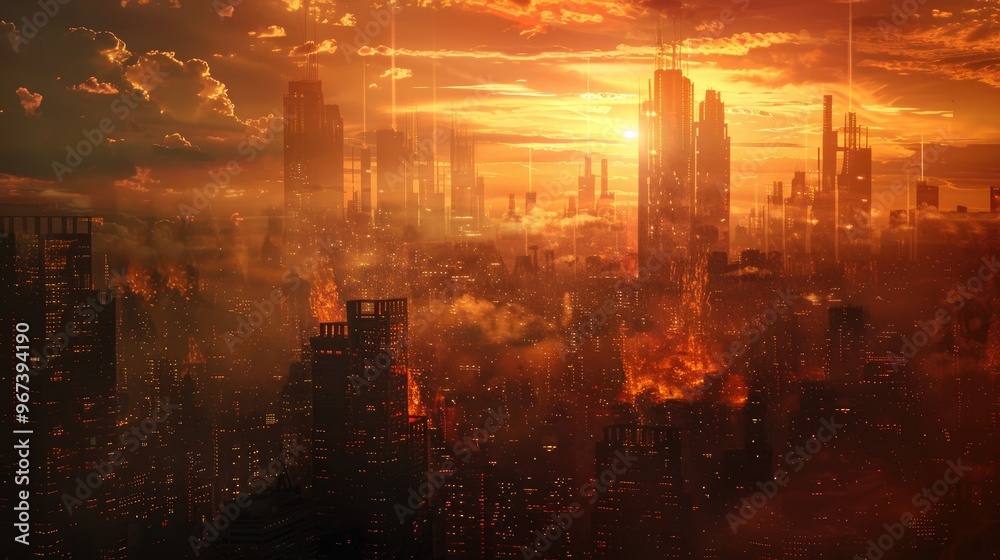 Obraz premium Cityscape or buildings backdrop