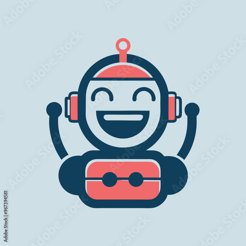 Repair chatbot icon Vector Logo stock illustration