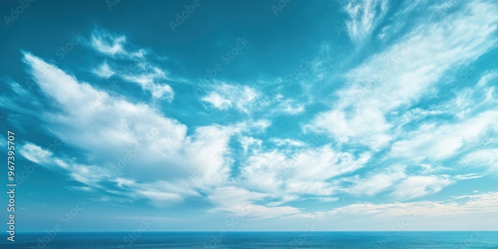 Blue sky cloud gradient light white background. Beauty dummer clear cloudy in sunshine calm bright winter air bacground. environment day horizon skyline view spring