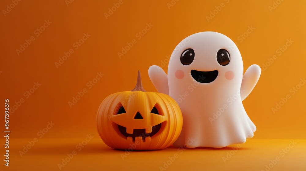 Halloween background,pumpkin, Cartoon Simplicity in High Saturation Colors and Orange, Clean Composition, 3D Rendering for Movie Poster Style Halloween background,pumpkin, Cartoon Simplicity in High Saturation Colors and Orange, Clean Composition, 3D Rendering for Movie Poster Style