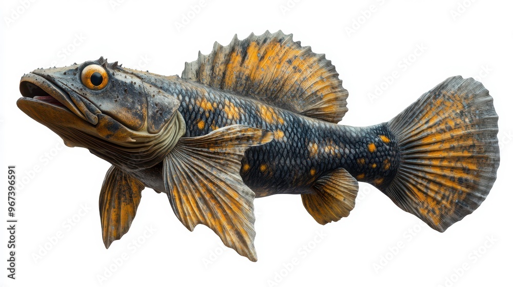 Plecostomus clipart, element, 3D illustration, realistic, isolated on white background Plecostomus clipart, element, 3D illustration, realistic, isolated on white background
