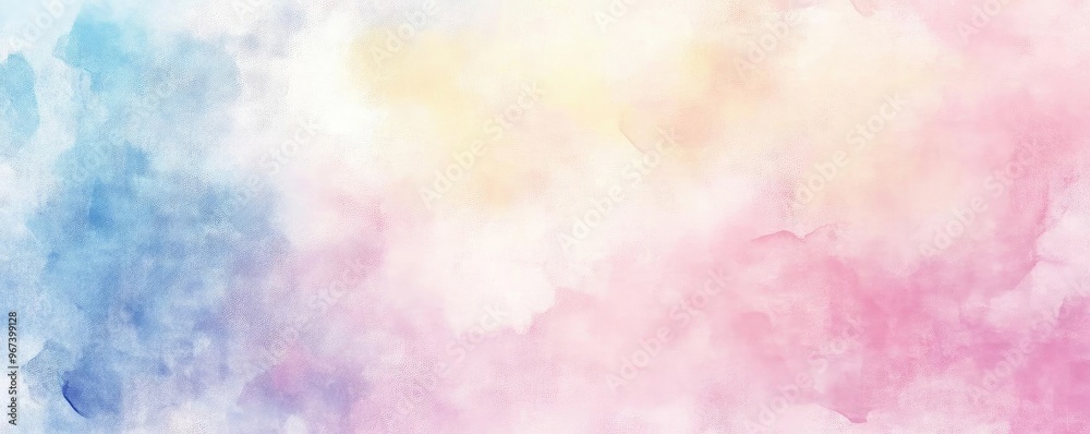 A soft watercolor background featuring gentle pastel hues of pink, blue, and yellow, perfect for creative designs and serene atmospheres. A soft watercolor background featuring gentle pastel hues of pink, blue, and yellow, perfect for creative designs and serene atmospheres.
