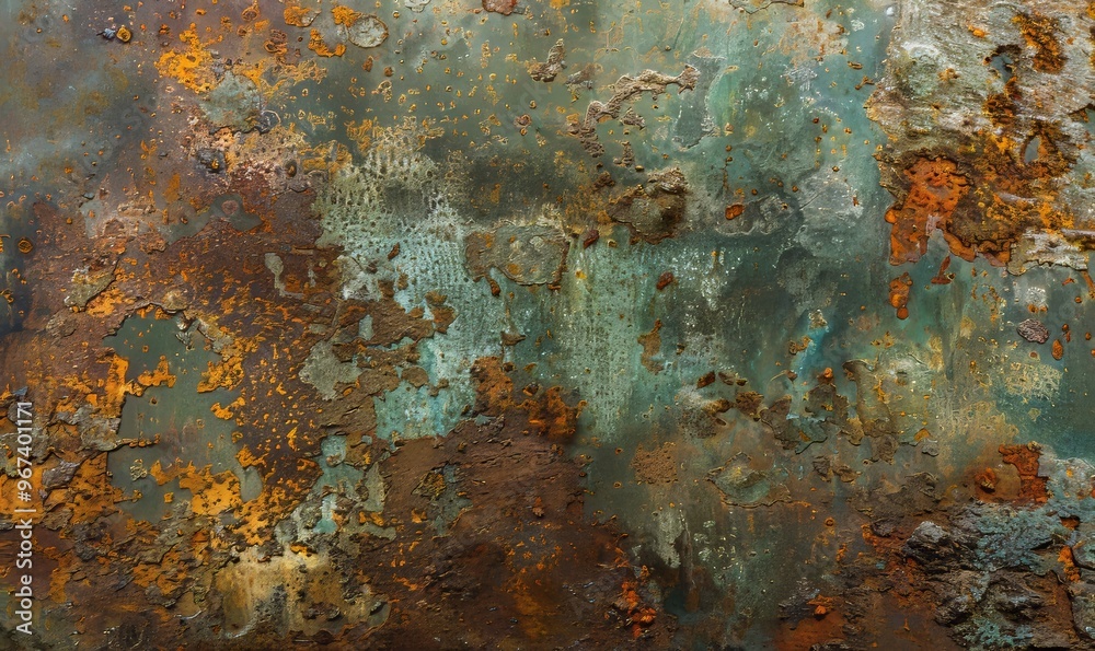 Rusty Metal Surface With Peeling Paint in an Industrial Setting Revealing Layers of Decay Rusty Metal Surface With Peeling Paint in an Industrial Setting Revealing Layers of Decay